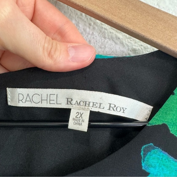 Rachel Rachel Roy Womens 2X Boho Floral Colorful Flowy Dress Vacation Resortwear - Picture 4 of 10